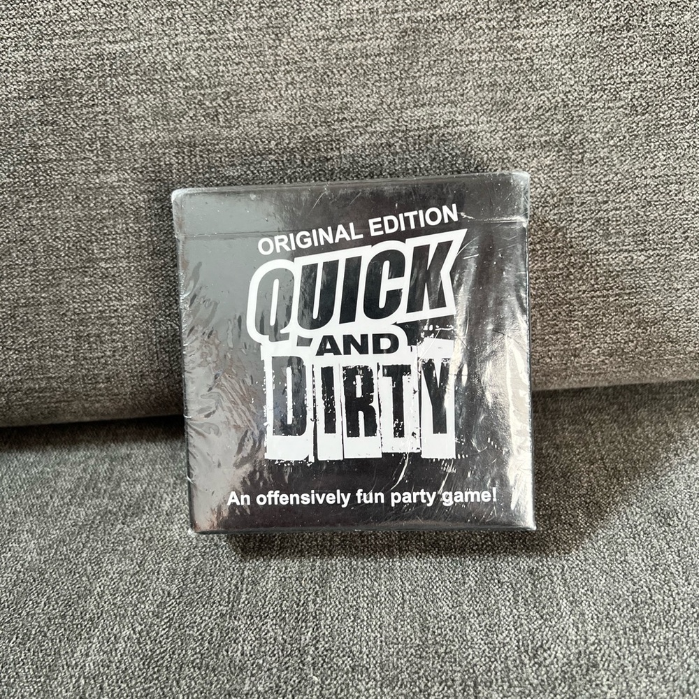 Quick and Dirty - An Offensively Fun‎ Party Game Brand New